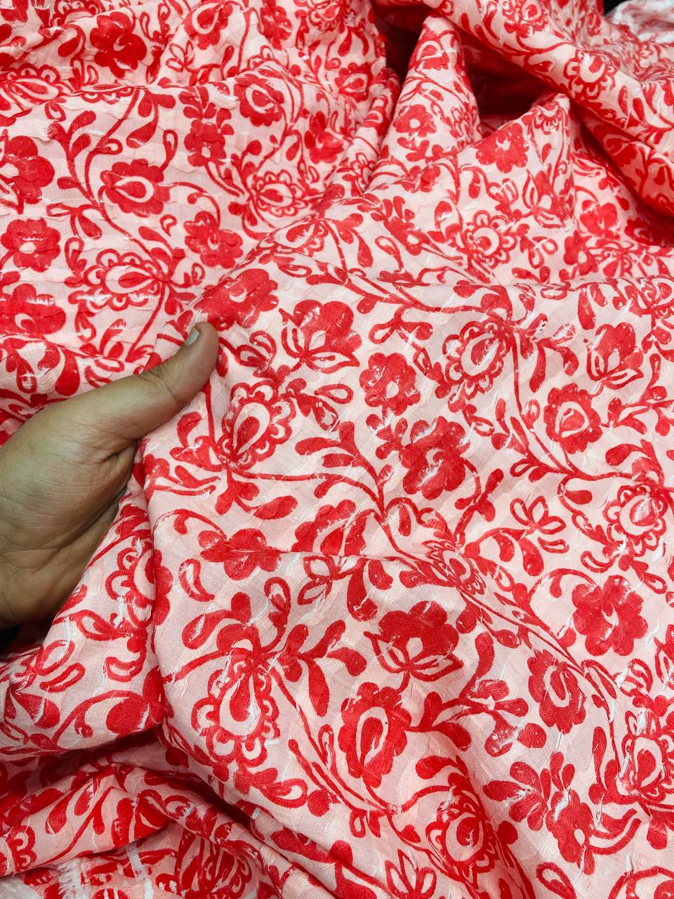 Most Premium Pure Dobby Cotton PRINTED FABRIC (Big WIDTH!!)