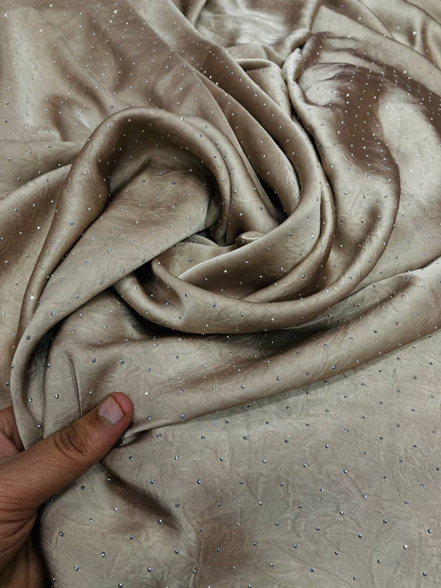 Most Premium Imported Modal FABRIC With Siroski Work (Big WIDTH!!)