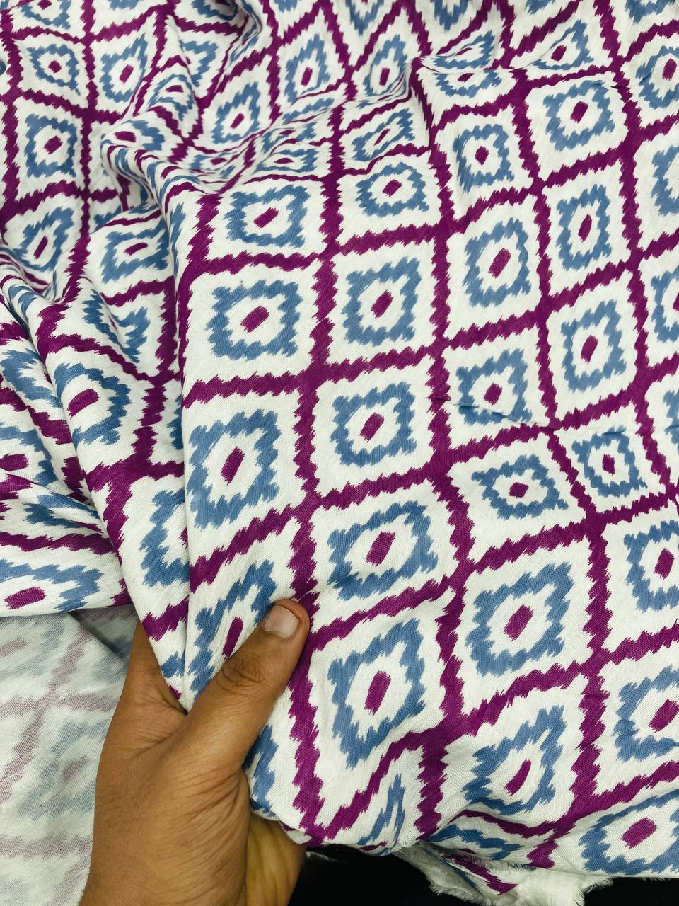 Most Premium Pure Double Cloth Cotton PRINTED FABRIC (Big WIDTH!!)