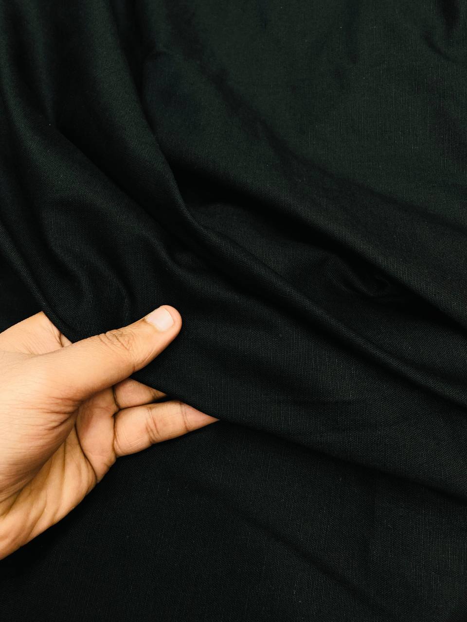 Most Premium Pure Linen Cotton FABRIC (Big WIDTH!!) - ALL BLACK