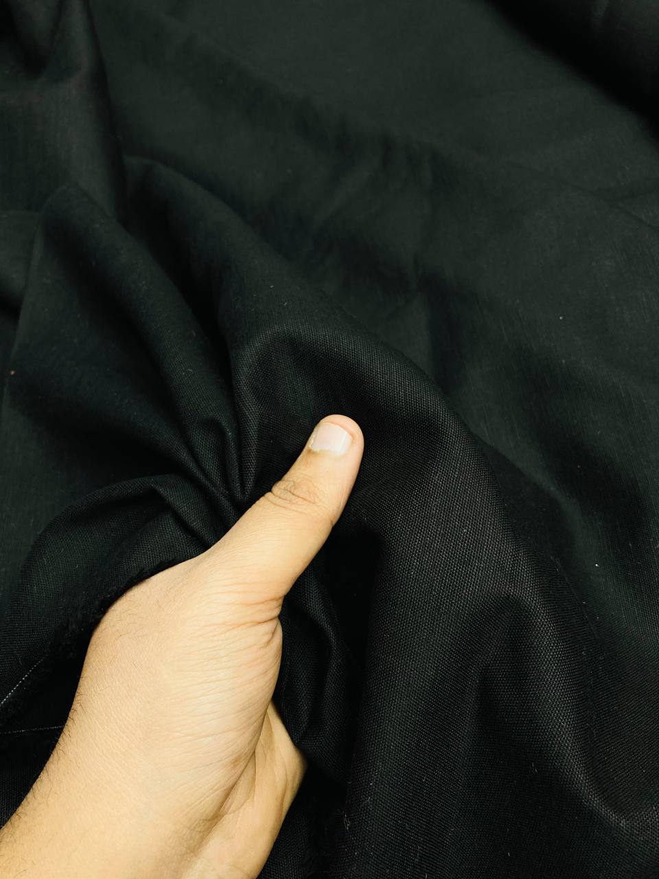Most Premium Pure Linen Cotton FABRIC (Big WIDTH!!) - DARK BROWN