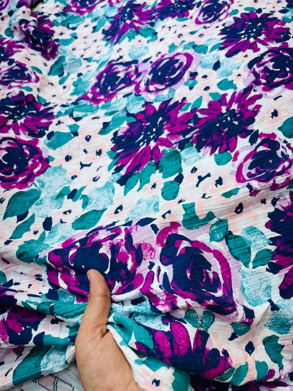 Most Premium PRINTED Double Cloth Cotton FABRIC (Big WIDTH!!)