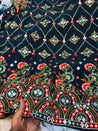 Most Premium Pure Georgette FABRIC With Fine Embroidery (Big WIDTH!!)