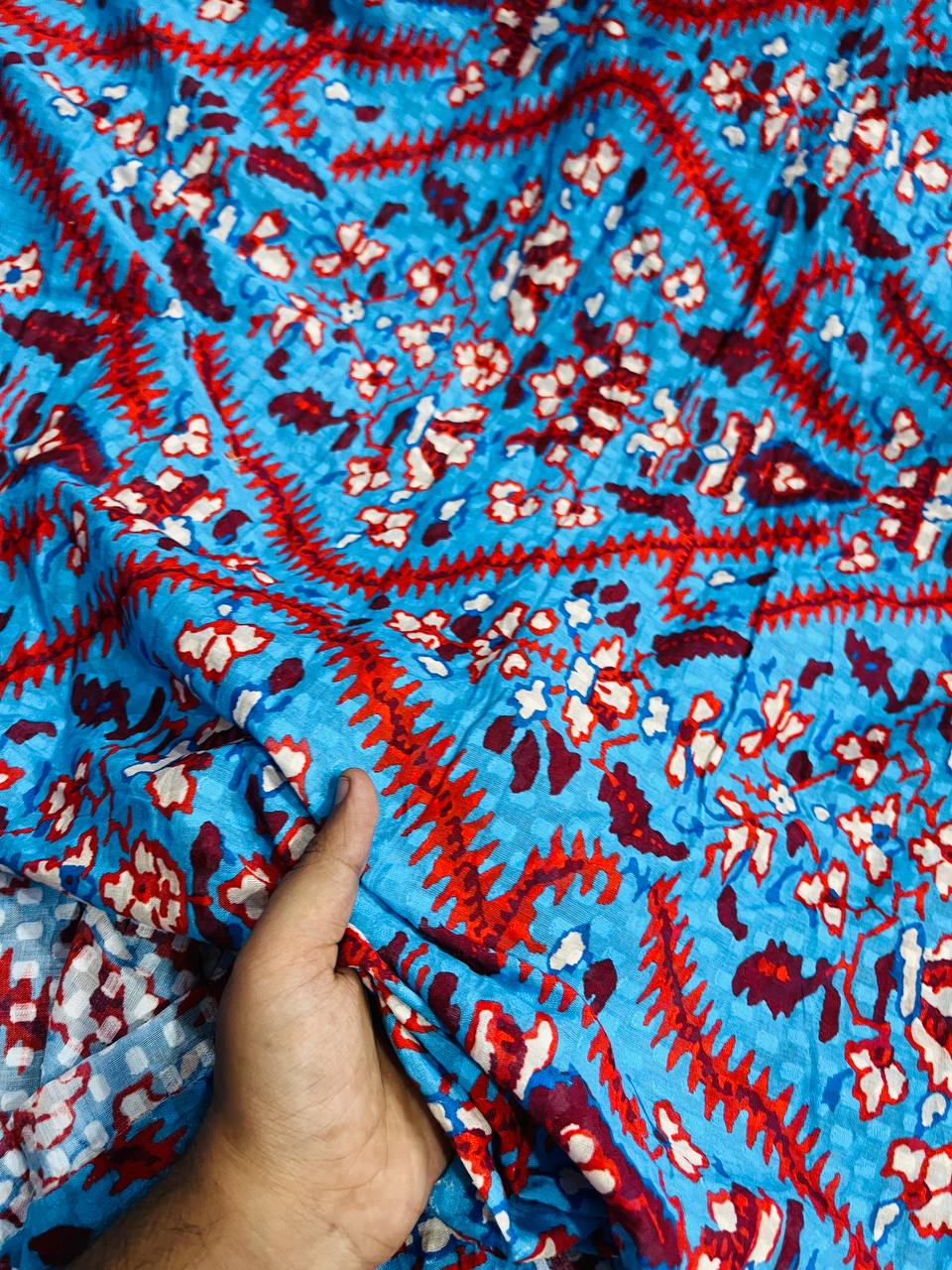 Most Premium Fine Thread Weaving On Pure Cotton PRINTED FABRIC (Big WIDTH!!)