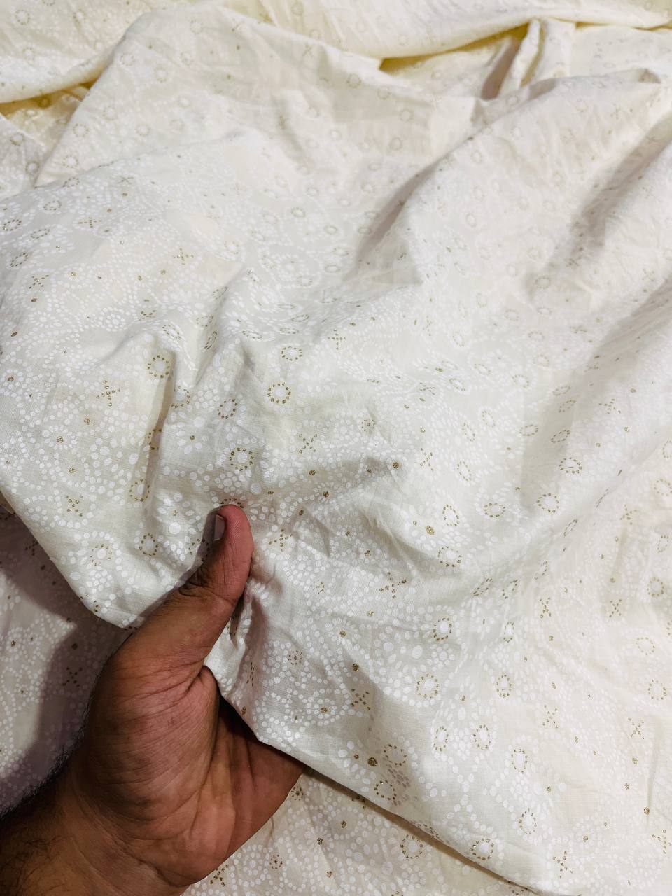 Most Premium Pure Cotton Fabric With Khaddi PRINT (Big WIDTH!!)