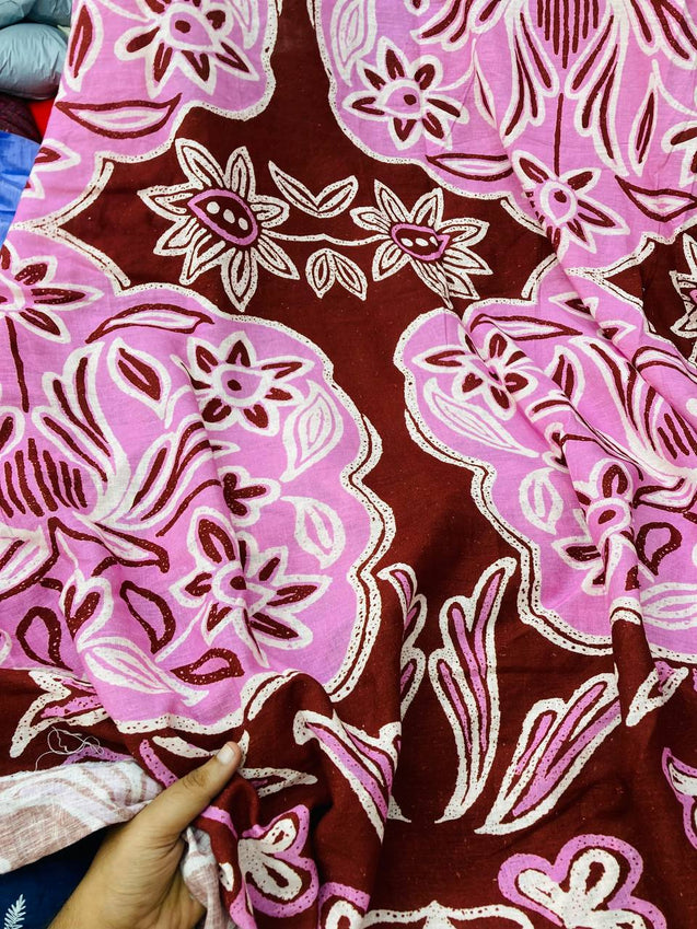 Most Premium Pure Viscose LINEN PRINTED FABRIC (Big WIDTH!!)