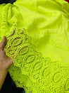 Most Premium Collection Of Cotton Fabric - Applique Fabric (Florocent GREEN)