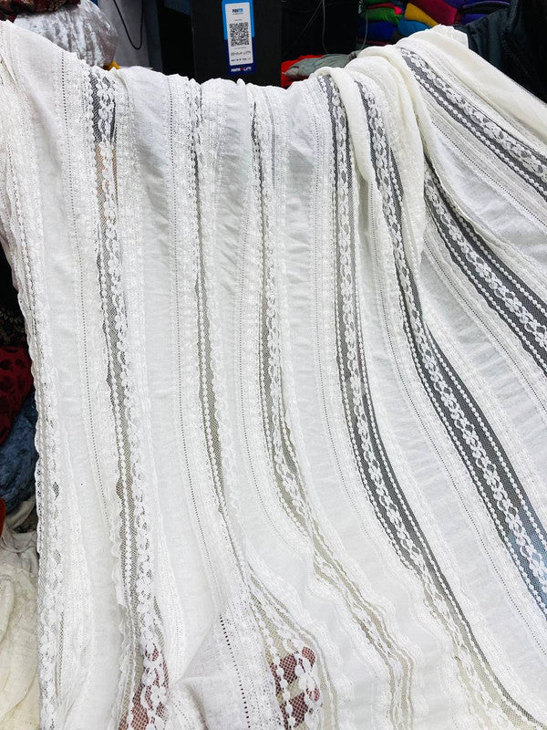 Most Premium Imported Crosia Net FABRIC (Dyeable Also) (Big WIDTH!!)