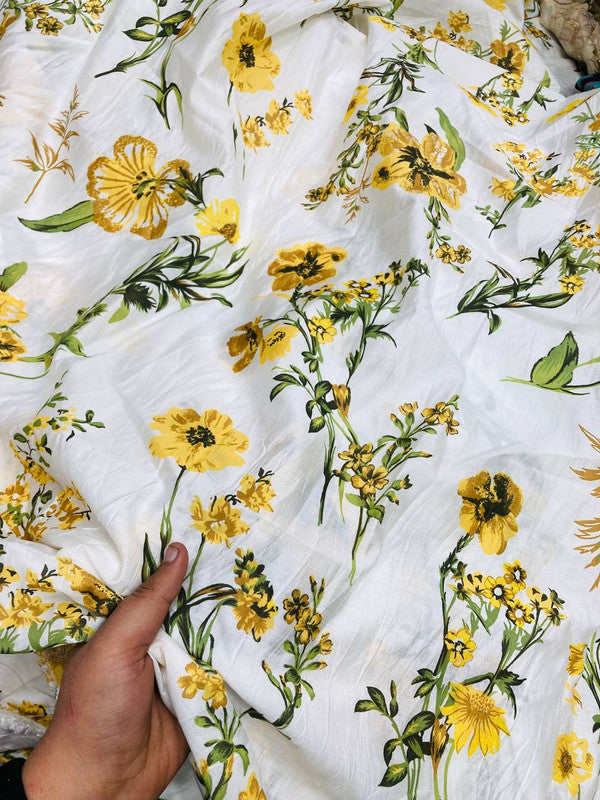 Most Premium Pure Viscose Muslin PRINTED FABRIC (Big WIDTH!!)