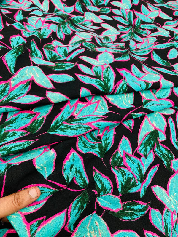 Most Premium Printed Banana Crepe FABRIC (Big WIDTH!!)