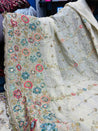 Most Premium Heavy Cut Dana Beats Hand Work On Pure Dyeable Cosmos (Kanjivaram) SILK FABRIC (Big WIDTH!!)