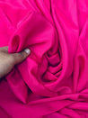 Most Premium Pure Viscose Natural CREPE FABRIC (Hot PINK)