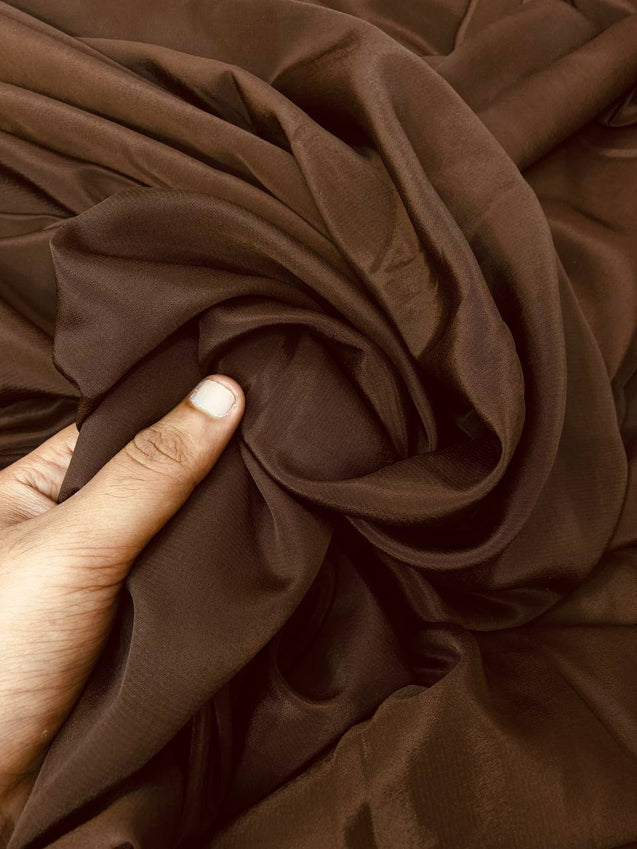 Most Premium Pure Viscose Natural CREPE FABRIC (Brown)