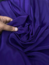 Most Premium Pure Viscose Natural CREPE FABRIC (PURPLE)