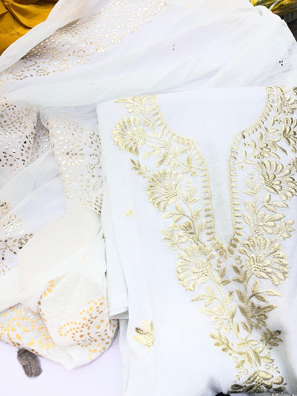 Premium Pure Suit With Dupatta (Complete Suit) on SALE Prices