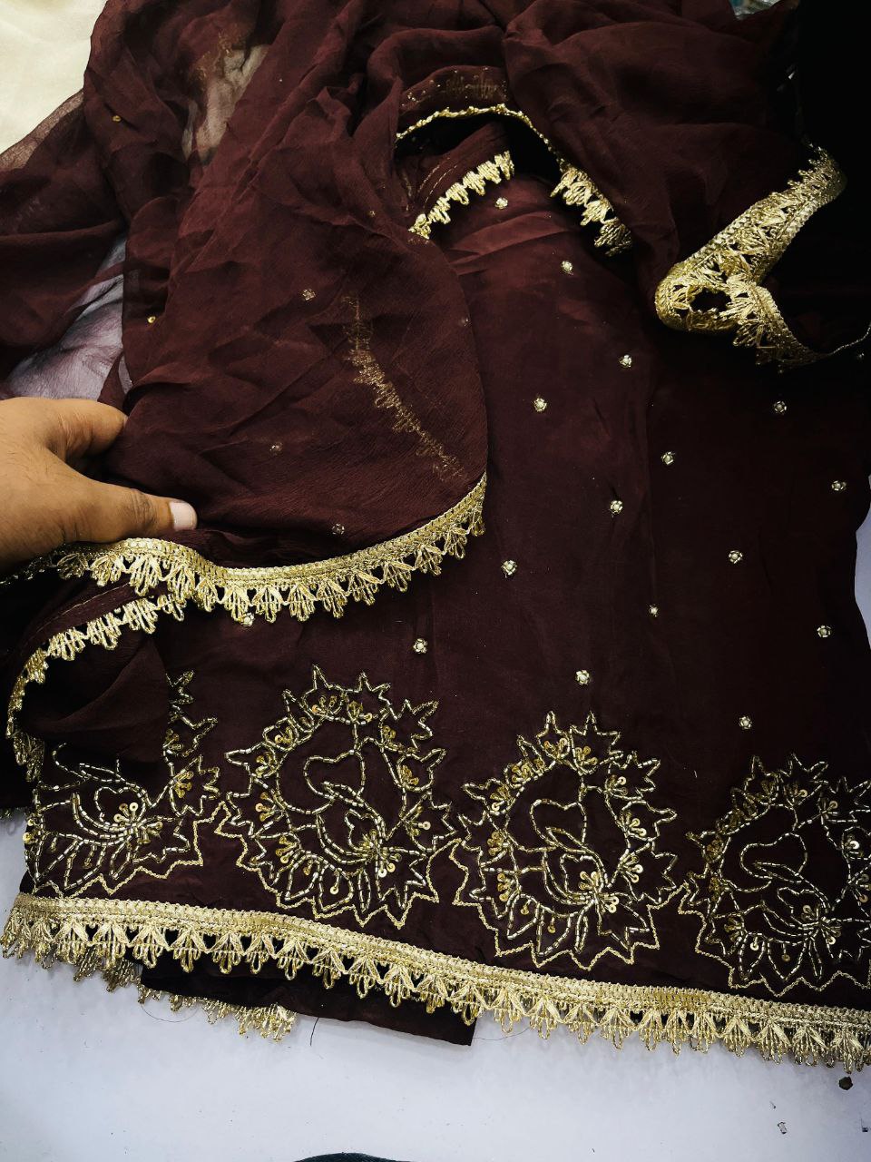 Premium Pure Suit With Dupatta (Complete Suit) on SALE Prices