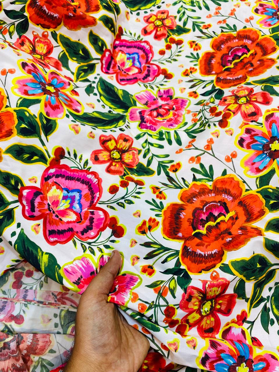 Most Premium Pure Poplin Cotton Fabric With Digital PRINTED (Big WIDTH!!)