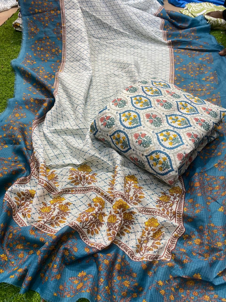 Most Premium Pure Quality Of Kota Doria Fabric - Suit with dupatta