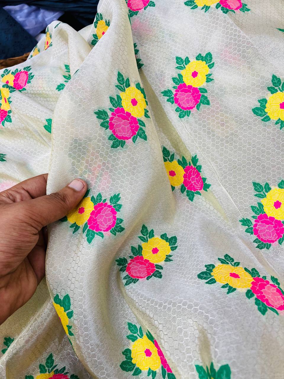 Premium Pure Cosmos (Russian) Silk FABRIC  Weaving