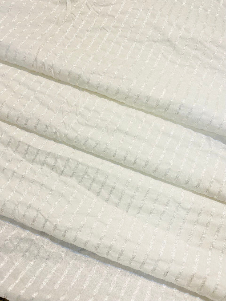 Most Premium Quality Of IMPORTED Crushed Lines Fabric (DYEABLE)