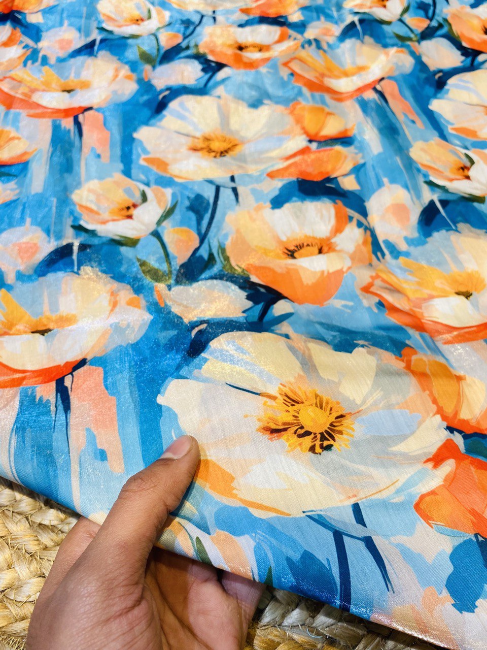 Most Premium Quality Cotton Shimmer Digital Printed FABRIC (Big WIDTH!!)
