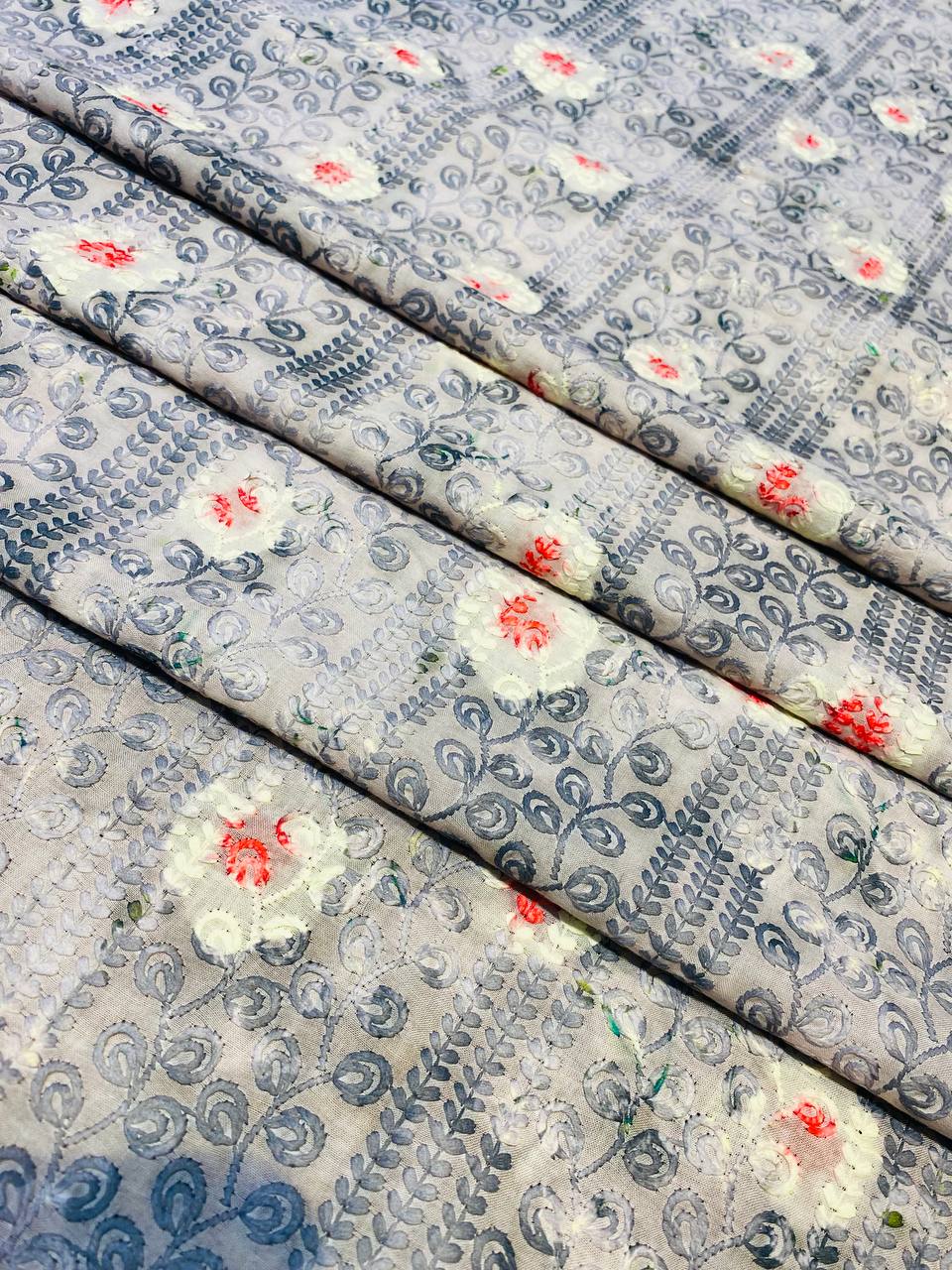 Premium 100% Pure Quality Lakhnawi Chikankari FABRIC