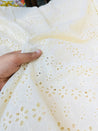 Premium Pure Cotton Fabric With Hakuba Chikankari Embroidery (DYEABLE ALSO)