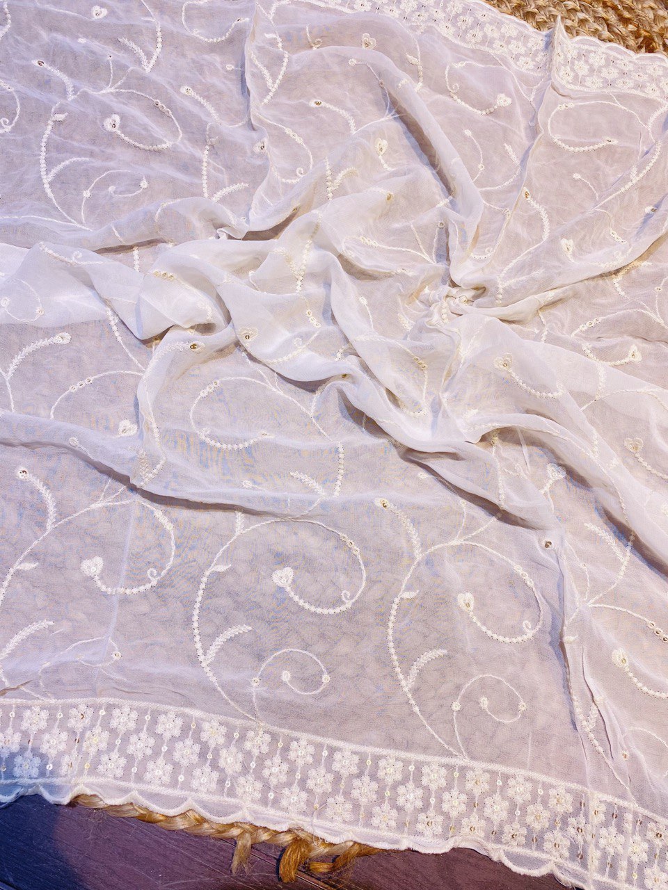 (Cut Piece SALE Fabric) Premium Pure Fancy Cut Piece FABRICS - 2.20 Meter Cut Size