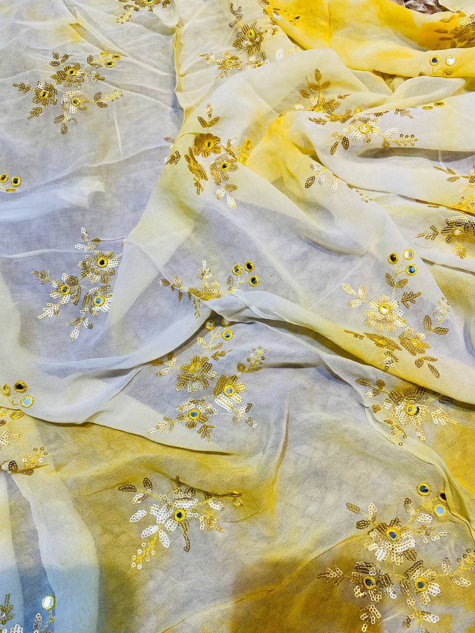 (Cut Piece SALE Fabric) Premium Pure Fancy Cut Piece FABRICS - 1.15 Meter Cut Size