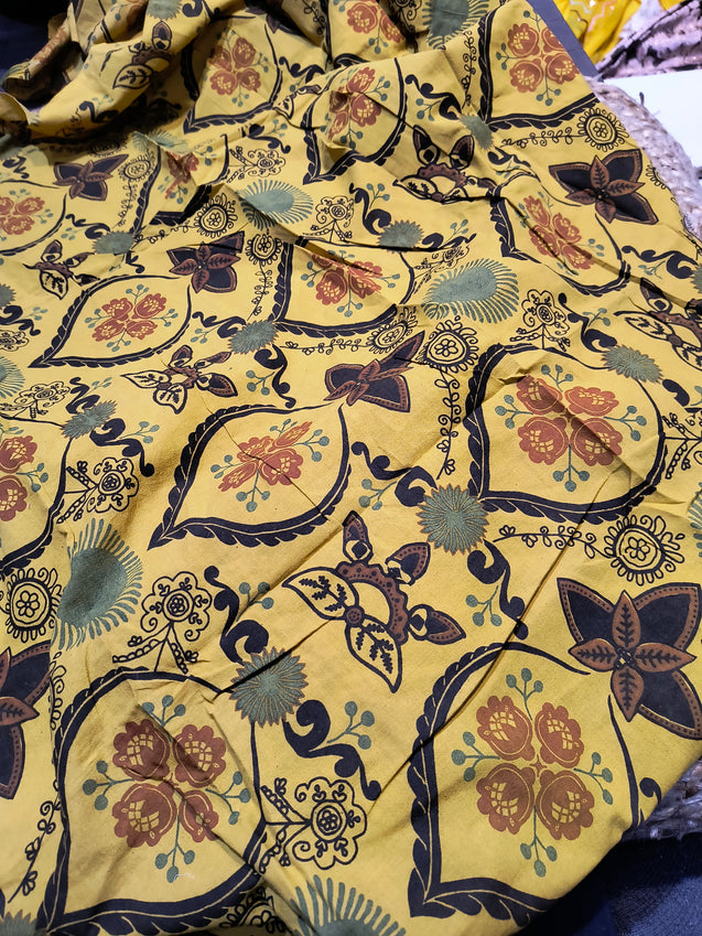 (Cut Piece SALE Fabric) Premium Pure Digital Printed FABRIC (Cut SIZE: 1.90 Meter)