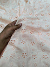 Premium Fine Hakuba Chikankari Embroidery On Pure Cotton FABRIC (Big WIDTH!!)