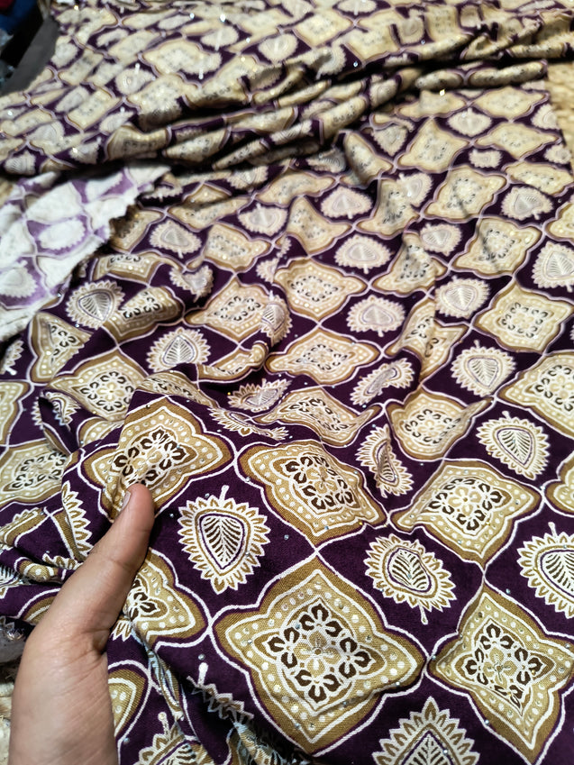 Most Premium Export Quality Of Pure Rayon Cotton Fabric Printed